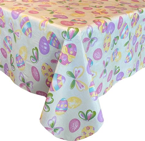 easter plastic tablecloth|easter tablecloth 60 x 84.